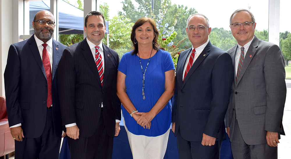 (L to R) Keith Reed, Michael Heindl, Lee Caldwell, Larry Sparks and Dr. Rick Gregory