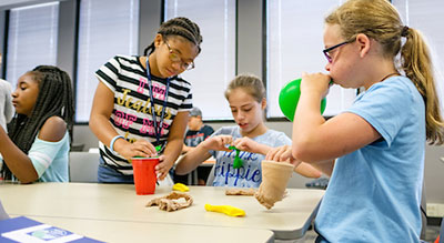 K-12 students in a program class