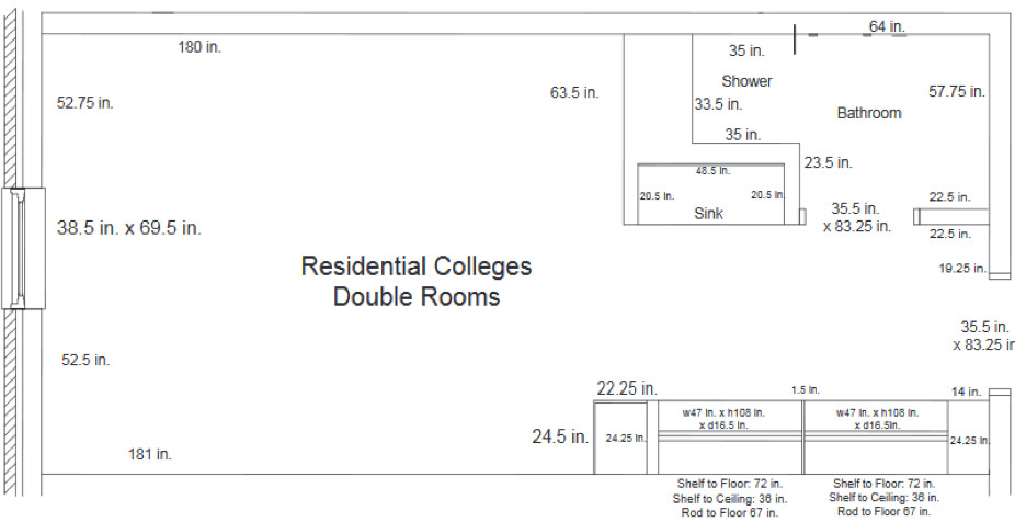 Residential College Double Room
