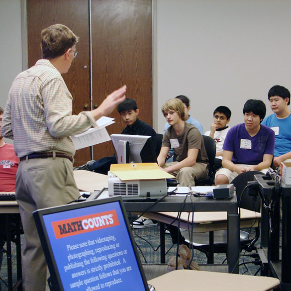 MATHCOUNTS participants in classroom