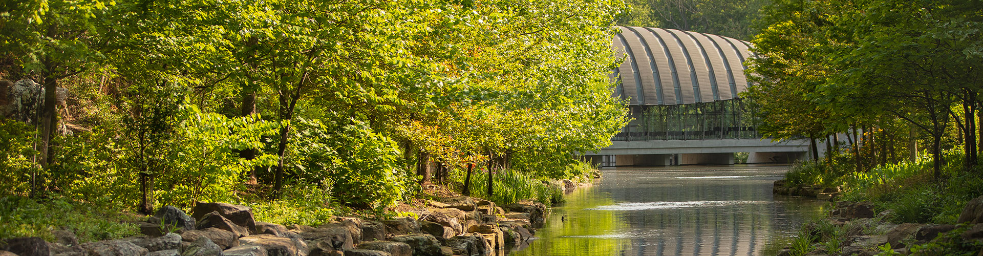 Panoramic View of Crystal Bridges Museum