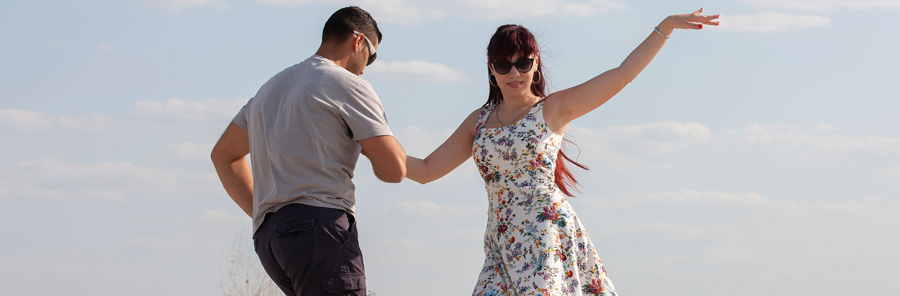 People dancing outdoors