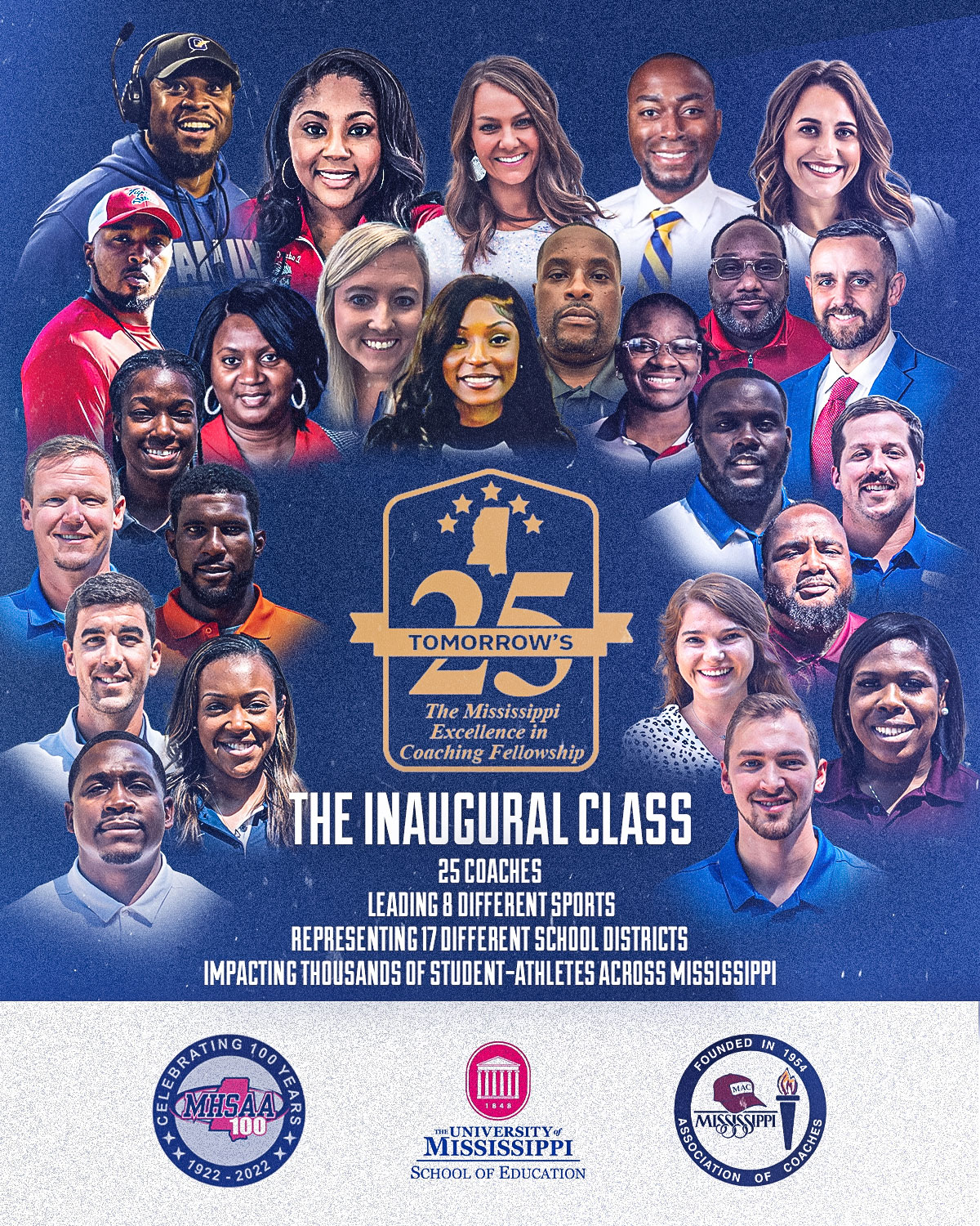 Collage of Inagural Class of Excellence in Coaching