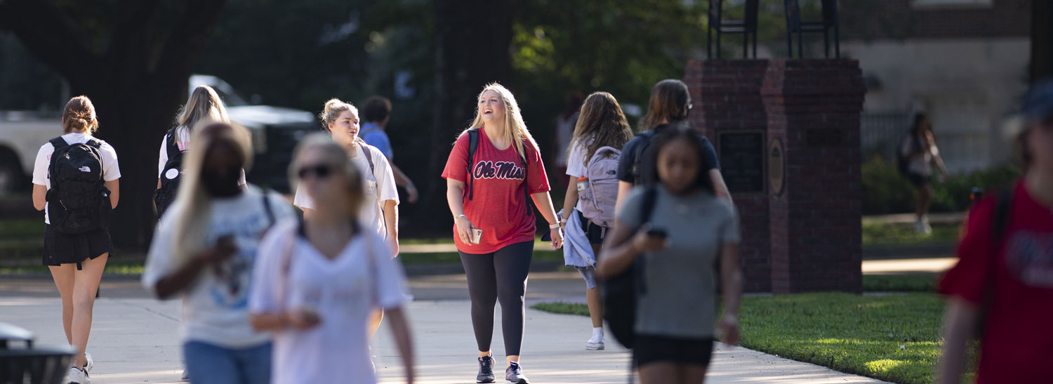 ole miss student on campus