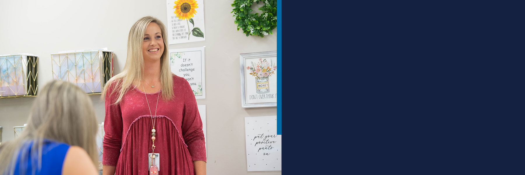 Teacher in classroom