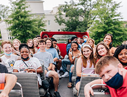 SCHS students on Oxford Double Decker Bus