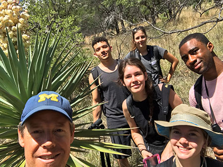 Students in Hawaii doing field work