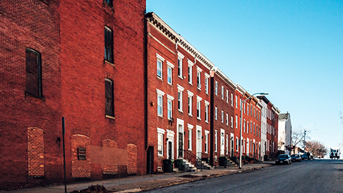 residential neighborhood in Washington DC