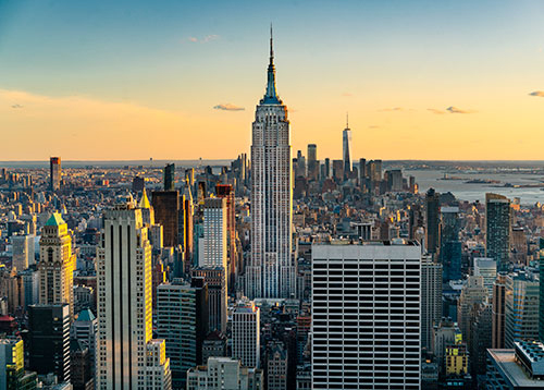 New York City skyline with Empire State Building