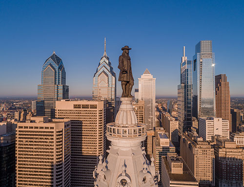 Statue of William Penn. Philadelphia City Hall.