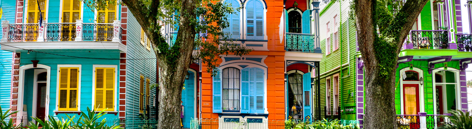 Garden District houses in New Orleans