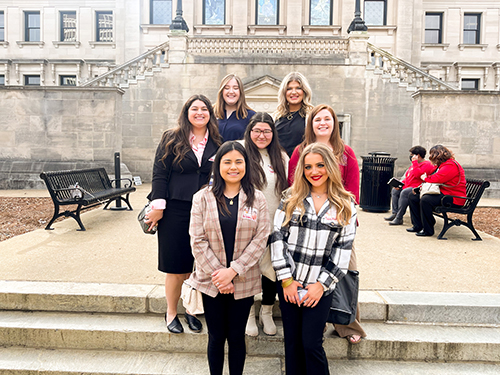 Teachers of Tomorrow in front of State Capital in Jackson, MS